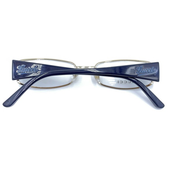 Gucci NEW GG2825 LBY Gold Black Rectangular Eyeglasses Frames Italy 53-18 140 - Picture 11 of 12